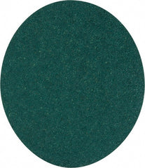3M - 5" Diam, 40 Grit Aluminum Oxide Adhesive PSA Disc - Coarse Grade, Green, E Weighted Backing, Flexible, Use with Random Orbital Sanders - Exact Tooling