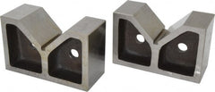 Value Collection - 3 to 3-17/32" Capacity, 90° Angle, Cast Iron V-Block - 7" Long x 3" Wide x 4-17/32" High, Sold as Matched Pair - Exact Tooling