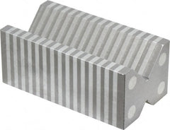 Value Collection - 1-3/4" Max Capacity, 90° Angle, Aluminum V-Block - 4-3/8" Long x 2-3/8" Wide x 1-7/8" High, Sold as Individual - Exact Tooling