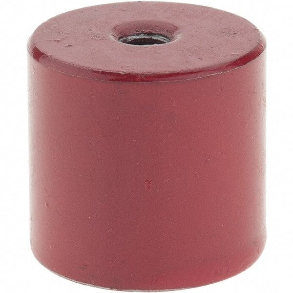 Value Collection - 1-1/16" Diam, 1/4-20 Thread, 18 Lb Average Pull Force, Nickel Chrome Plated Alnico Pot Magnets - 1" High - Exact Tooling