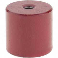 Value Collection - 1-1/16" Diam, 1/4-20 Thread, 18 Lb Average Pull Force, Nickel Chrome Plated Alnico Pot Magnets - 1" High - Exact Tooling