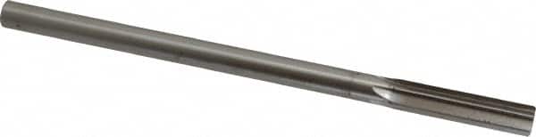 Interstate - 10.5mm High Speed Steel 6 Flute Chucking Reamer - Straight Flute, Straight Shank, 1-3/4" Flute Length, 7" OAL - Exact Tooling