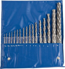 Value Collection - #10 to #7 Pin, 0.0666 to 0.7216" Diam, 0.0497 to 0.5799" Small End, Straight Shank, Taper Pin Reamer Set - Exact Tooling