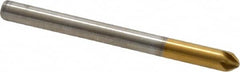 Melin Tool - 1/8" Head Diam, 1/8" Shank Diam, 6 Flute 82° Cobalt Countersink - Exact Tooling