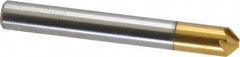 Melin Tool - 1/4" Head Diam, 1/4" Shank Diam, 6 Flute 90° Cobalt Countersink - Exact Tooling