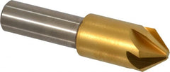Melin Tool - 1/2" Head Diam, 3/8" Shank Diam, 6 Flute 82° Cobalt Countersink - Exact Tooling