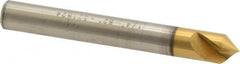 Melin Tool - 1/4" Head Diam, 1/4" Shank Diam, 1 Flute 82° Cobalt Countersink - Exact Tooling