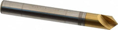 Melin Tool - 1/4" Head Diam, 1/4" Shank Diam, 1 Flute 90° Cobalt Countersink - Exact Tooling