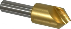Melin Tool - 5/8" Head Diam, 3/8" Shank Diam, 1 Flute 90° Cobalt Countersink - Exact Tooling