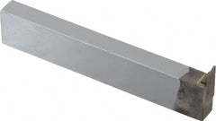 Accupro - 3/4 x 3/8" Shank, Cutoff & Grooving Single Point Tool Bit - GR-038002, Grade Micrograin, 0.038" Groove Width, 0.12" Depth of Cut - Exact Tooling