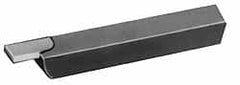 Accupro - 3/8 x 3/8" Shank, Full Radius Cutoff, Cutoff & Grooving Single Point Tool Bit - GS-086F, Grade Micrograin, 0.086" Groove Width, 0.27" Depth of Cut - Exact Tooling