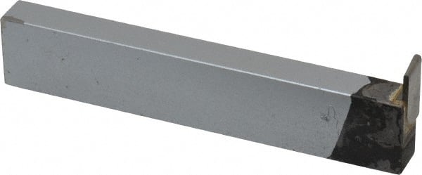 Accupro - 3/4 x 3/8" Shank, Full, Cutoff & Grooving Single Point Tool Bit - GR-080F, Grade Micrograin, 0.08" Groove Width, 0.27" Depth of Cut - Exact Tooling