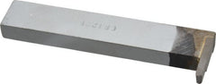 Accupro - 3/4 x 3/8" Shank, Full, Cutoff & Grooving Single Point Tool Bit - GR-122F, Grade Micrograin, 0.122" Groove Width, 0.4" Depth of Cut - Exact Tooling