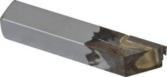 Accupro - 3/8 x 3/8" Shank, Full Radius Cutoff, Cutoff & Grooving Single Point Tool Bit - GS-012F, Grade Micrograin, 0.012" Groove Width, 0.03" Depth of Cut - Exact Tooling