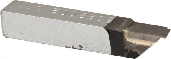 Accupro - 3/8 x 3/8" Shank, Cutoff & Grooving Single Point Tool Bit - GS-022002, Grade Micrograin, 0.022" Groove Width, 0.09" Depth of Cut - Exact Tooling