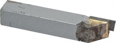 Accupro - 3/8 x 3/8" Shank, Full Radius Cutoff, Cutoff & Grooving Single Point Tool Bit - GS-028F, Grade Micrograin, 0.028" Groove Width, 0.09" Depth of Cut - Exact Tooling