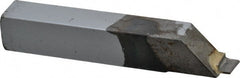 Accupro - 3/8 x 3/8" Shank, Full Radius Cutoff, Cutoff & Grooving Single Point Tool Bit - GS-038F, Grade Micrograin, 0.038" Groove Width, 0.12" Depth of Cut - Exact Tooling