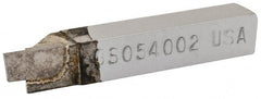 Accupro - 3/8 x 3/8" Shank, Cutoff & Grooving Single Point Tool Bit - GS-054002, Grade Micrograin, 0.054" Groove Width, 0.18" Depth of Cut - Exact Tooling
