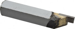 Accupro - 3/8 x 3/8" Shank, Cutoff & Grooving Single Point Tool Bit - GS-060002, Grade Micrograin, 0.06" Groove Width, 0.21" Depth of Cut - Exact Tooling