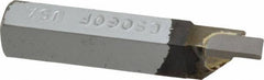 Accupro - 3/8 x 3/8" Shank, Full Radius Cutoff, Cutoff & Grooving Single Point Tool Bit - GS-060F, Grade Micrograin, 0.06" Groove Width, 0.21" Depth of Cut - Exact Tooling