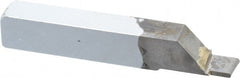 Accupro - 3/8 x 3/8" Shank, Full Radius Cutoff, Cutoff & Grooving Single Point Tool Bit - GS-072F, Grade Micrograin, 0.072" Groove Width, 0.24" Depth of Cut - Exact Tooling