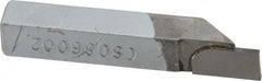 Accupro - 3/8 x 3/8" Shank, Cutoff & Grooving Single Point Tool Bit - GS-086002, Grade Micrograin, 0.086" Groove Width, 0.27" Depth of Cut - Exact Tooling