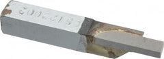Accupro - 3/8 x 3/8" Shank, Cutoff & Grooving Single Point Tool Bit - GS-122002, Grade Micrograin, 0.122" Groove Width, 0.4" Depth of Cut - Exact Tooling