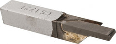 Accupro - 3/8 x 3/8" Shank, Full Radius Cutoff, Cutoff & Grooving Single Point Tool Bit - GS-122F, Grade Micrograin, 0.122" Groove Width, 0.4" Depth of Cut - Exact Tooling