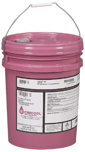 Cimcool - Cimstar 3890, 5 Gal Pail Cutting & Grinding Fluid - Semisynthetic, For Boring, Drilling, Grinding, Milling - Exact Tooling
