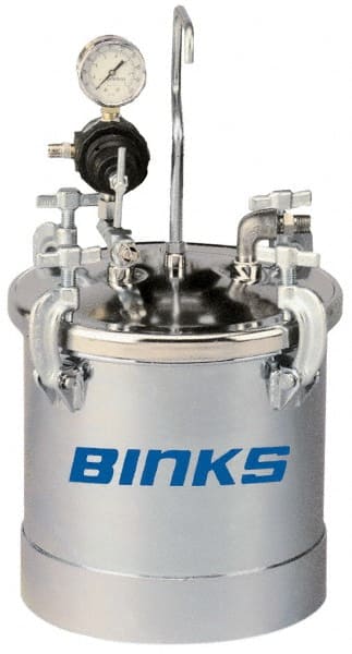 Binks - Paint Sprayer Pressure Tank - 2.8 Gallon PT ASME Tank 1 Regulator, Compatible with Pressure Tank and Spray Guns - Exact Tooling