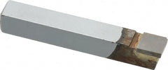 Accupro - 2-1/2 Inch Long, 1/32 Inch Radius, Right Hand, Concave, RAD Style Radius Cutting Tool Bit - 3/8 Inch Long Tip, 3/32 Inch Thick, 3/8 Inch Shank Square, Carbide Tip - Exact Tooling