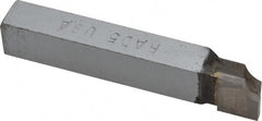 Accupro - 2-1/2 Inch Long, 5/32 Inch Radius, Right Hand, Concave, RAD Style Radius Cutting Tool Bit - 3/8 Inch Long Tip, 3/32 Inch Thick, 3/8 Inch Shank Square, Carbide Tip - Exact Tooling