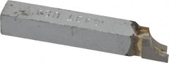 Accupro - 2-1/2 Inch Long, 7/32 Inch Radius, Right Hand, Concave, RAD Style Radius Cutting Tool Bit - 3/8 Inch Long Tip, 3/32 Inch Thick, 3/8 Inch Shank Square, Carbide Tip - Exact Tooling