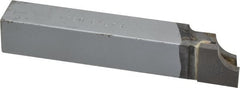 Accupro - 4-1/2 Inch Long, 13/32 Inch Radius, Right Hand, Concave, RAD Style Radius Cutting Tool Bit - 3/4 Inch Long Tip, 3/16 Inch Thick, 3/4 Inch Shank Square, Carbide Tip - Exact Tooling