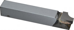 Accupro - 4-1/2 Inch Long, 7/16 Inch Radius, Right Hand, Concave, RAD Style Radius Cutting Tool Bit - 3/4 Inch Long Tip, 3/16 Inch Thick, 3/4 Inch Shank Square, Carbide Tip - Exact Tooling