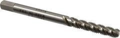 Heli-Coil - M3.5x0.60 Metric Coarse, 3 Flute, Bottoming Chamfer, Bright Finish, High Speed Steel Spiral Flute STI Tap - Right Hand Flute, 2-1/8" OAL, 4.27mm Shank Diam, 3/4" Thread Length, 5H Class of Fit - Exact Tooling
