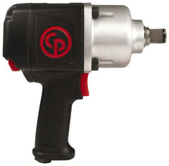 Chicago Pneumatic - 1" Drive, 6,300 RPM, 1,200 Ft/Lb Torque Impact Wrench - Pistol Grip Handle, 850 IPM, 7.5 CFM, 90 psi, 3/8" NPTF Inlet - Exact Tooling