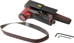 Chicago Pneumatic - 20 x 520 mm, 22,000 RPM Air Belt Sander - 1/4 Inch Inlet, 14.62 CFM Air Consumption - Exact Tooling