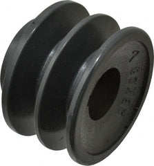 Browning - 1-1/8" Bore, 1-31/32 Long, 2.95" Outside Diam, Finished Bore Two Groove V Belt Sheave - 2.6 Belt Pitch B, 2.2" Pitch Diam of 4L Belt - Exact Tooling
