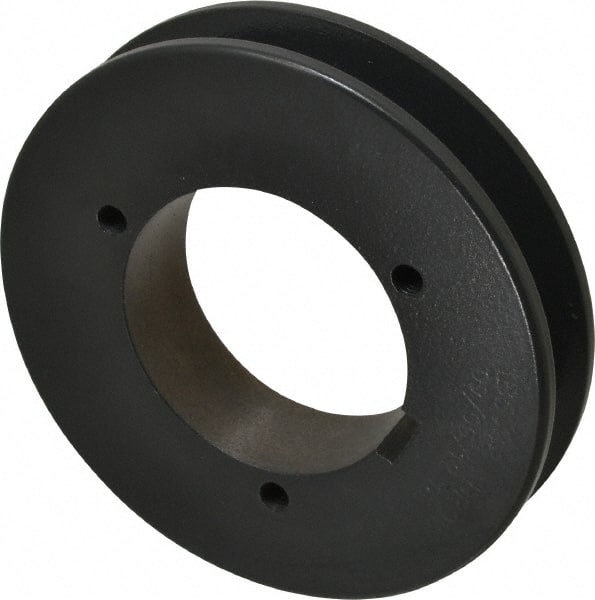 Browning - 1 Groove, 5/8 to 2-1/4 Bore Diam, 5.08" Outside Diam, QD Bushed V Belt Sheave - 4.9 5V Diam Belt Pitch - Exact Tooling