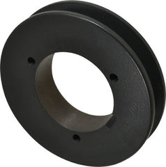 Browning - 1 Groove, 5/8 to 2-1/4 Bore Diam, 5.08" Outside Diam, QD Bushed V Belt Sheave - 4.9 5V Diam Belt Pitch - Exact Tooling