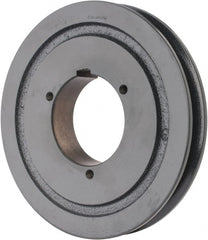 Browning - 1 Groove, 5/8 to 2-1/4 Bore Diam, 6.88" Outside Diam, QD Bushed V Belt Sheave - 6.7 5V Diam Belt Pitch - Exact Tooling