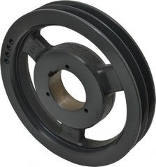 Browning - 2 Groove, 5/8 to 2-1/4 Bore Diam, 9.68" Outside Diam, QD Bushed V Belt Sheave - 9.5 5V Diam Belt Pitch - Exact Tooling