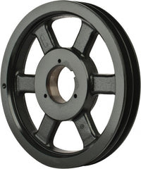 Browning - 2 Groove, 5/8 to 2-1/4 Bore Diam, 11.28" Outside Diam, QD Bushed V Belt Sheave - 11.1 5V Diam Belt Pitch - Exact Tooling