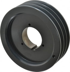 Browning - 3 Groove, 5/8 to 2-1/4 Bore Diam, 7.68" Outside Diam, QD Bushed V Belt Sheave - 7.5 5V Diam Belt Pitch - Exact Tooling