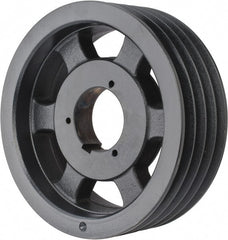 Browning - 4 Groove, 5/8 to 2-1/4 Bore Diam, 9.28" Outside Diam, QD Bushed V Belt Sheave - 9.1 5V Diam Belt Pitch - Exact Tooling