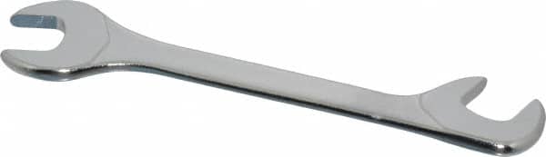 Facom - 12mm Stubby Extra Thin Open End Wrench - 3-15/16" OAL, Double End, Satin Finish, 15° & 75° Head Angle - Exact Tooling