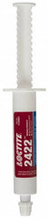 Loctite - 30 g Syringe, Blue, Medium Strength Paste Threadlocker - Series 2422, 24 Hour Full Cure Time, Hand Tool, Heat Removal - Exact Tooling