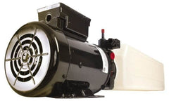 Stone - 2,750 Max psi, 1.7 GPM, Hydraulic Power Unit - 4 Qt Tank, 31-1/2" Long x 6.9" Wide x 10.8" High, 9/16-18 SAE Port Size, 1 Phase, 230 VAC, 18 Amp - Exact Tooling