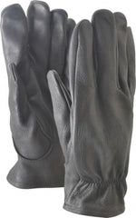 Ansell - Size L (9) Deerskin General Protection Work Gloves - For Work & Driver, Uncoated, Full Fingered, Black, Paired - Exact Tooling